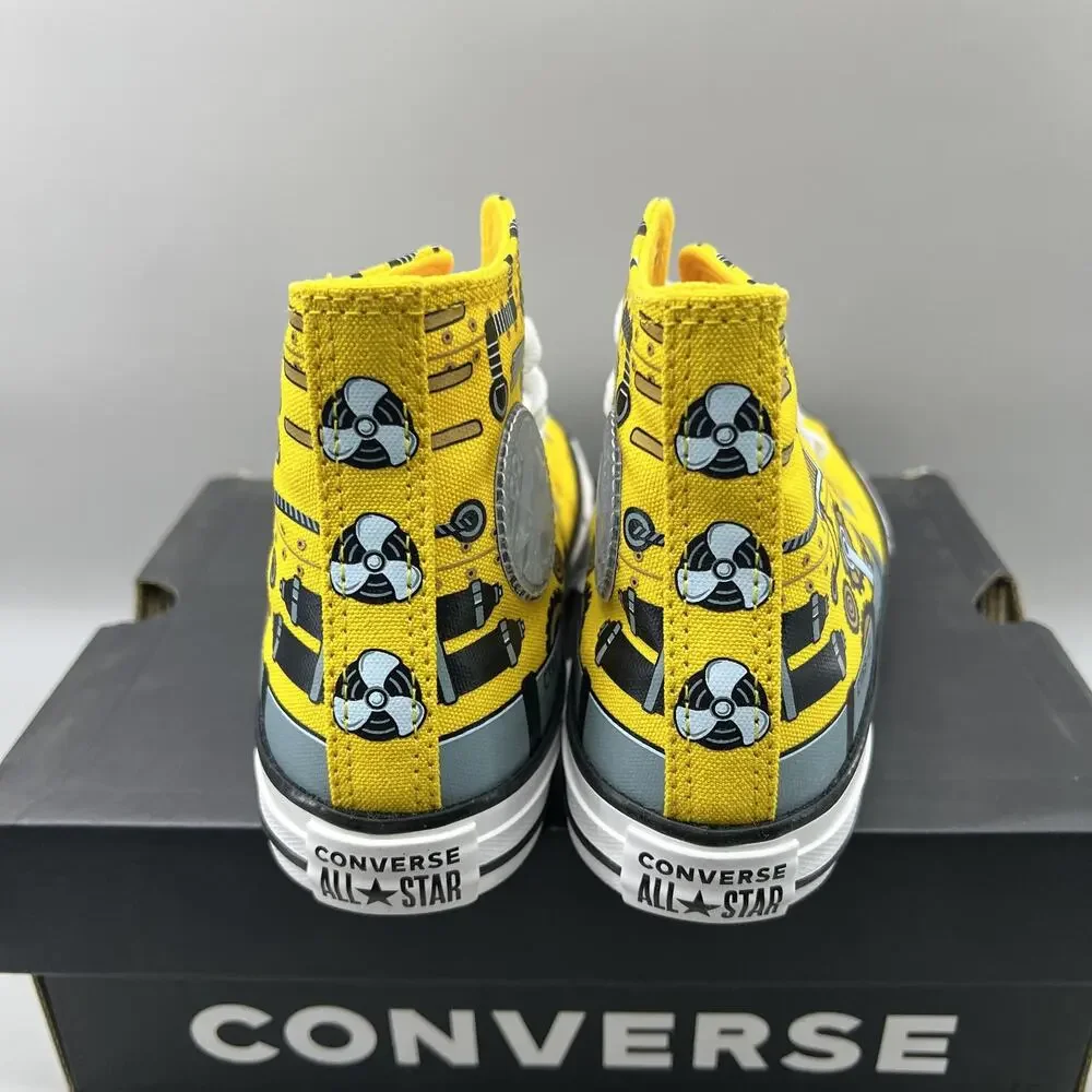 Converse CTAS Summer Submarine Shoes Youth Size 1.5 Yellow High Top Sneakers NEW